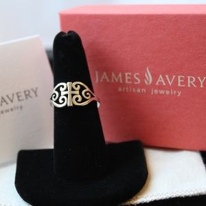 James Avery Scroll Cross Ring